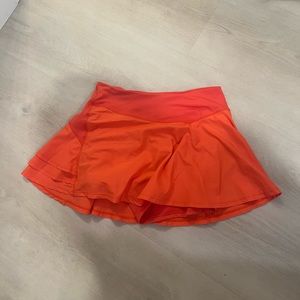 Free people orange tennis skirt